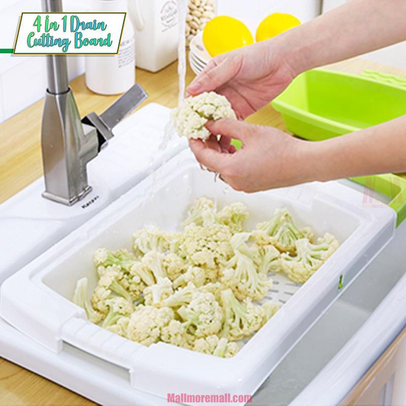 4 In 1 Drain Cutting Board