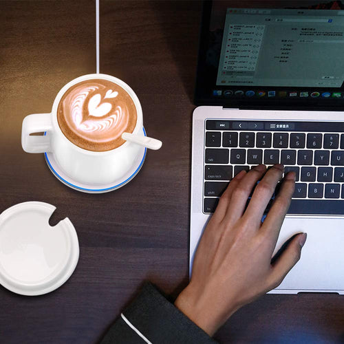 AriTan 2 in 1 Wireless Heating Mug ＆ Wireless Charger