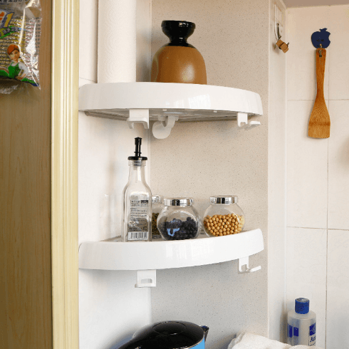 Non Adhesive 3X Corner Shelf