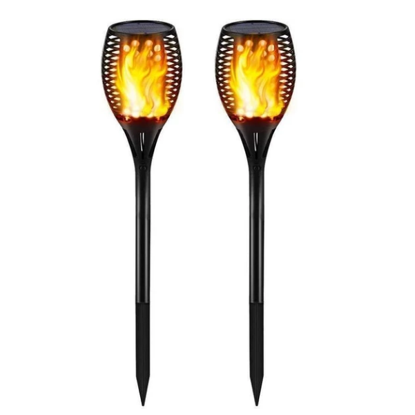 ( 50% OFF )Hot Selling!!!LED Solar Path Torch Light Dancing Flame Christmas night