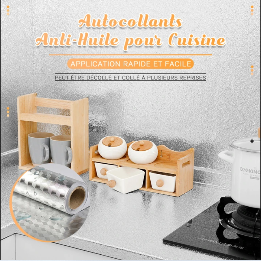 Autocollants Anti-Huile pour Cuisine