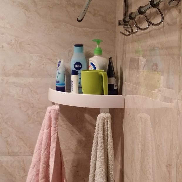 Non Adhesive 3X Corner Shelf